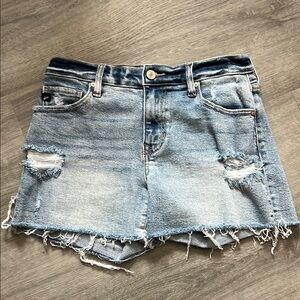 KanCan Distressed Denim Shorts